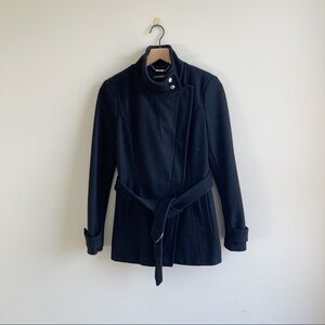 Express | Black Wool Blend Dress Coat sz S